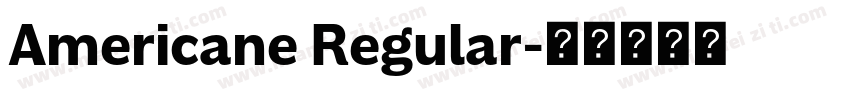 Americane Regular字体转换